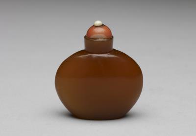 图片[2]-Ochre-colored glass snuff bottle, 18th-19th century, Qing dynasty-China Archive